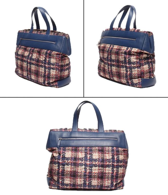 Chanel Tote Bag Silver Hardware Women's Chanel