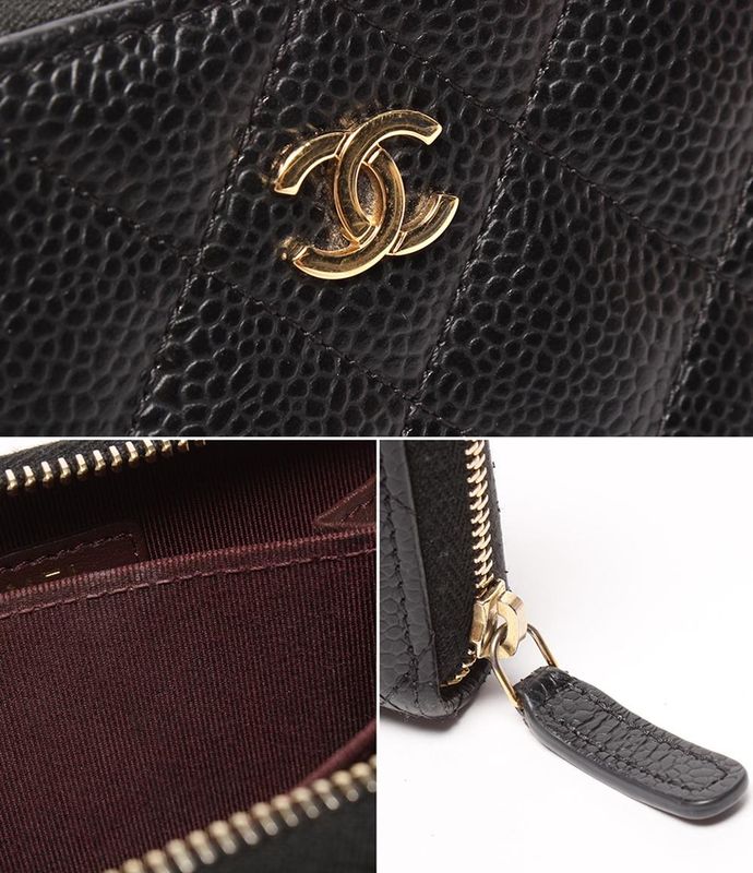 Chanel Coin Case Coin Purse Caviar Skin Matelasse Ap0216 Ladies Chanel