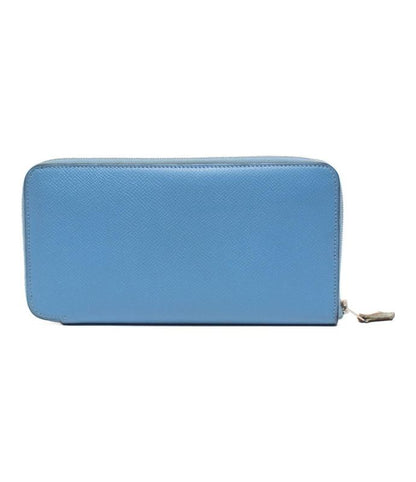 Hermes Round Zipper Long Wallet Engraved R Silver Hardware Azap Long Silk Inn
