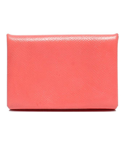 Hermes Card Case Stamped a Silver Hardware Calvi Ladies Hermes