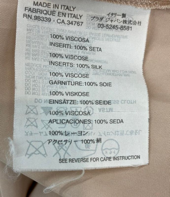 Prada Sleeveless Dress Rn.98339- Ca.34767 Womens Size 38 Prada