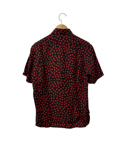 Saint Laurent Short-Sleeved Polo Shirt Dot Pattern Women's Size 37 (S) Saint