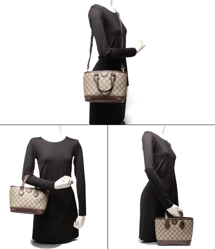 Gucci 2way Handbag Shoulder Bag Small Tote Crossbody Double G Off Dear 811716