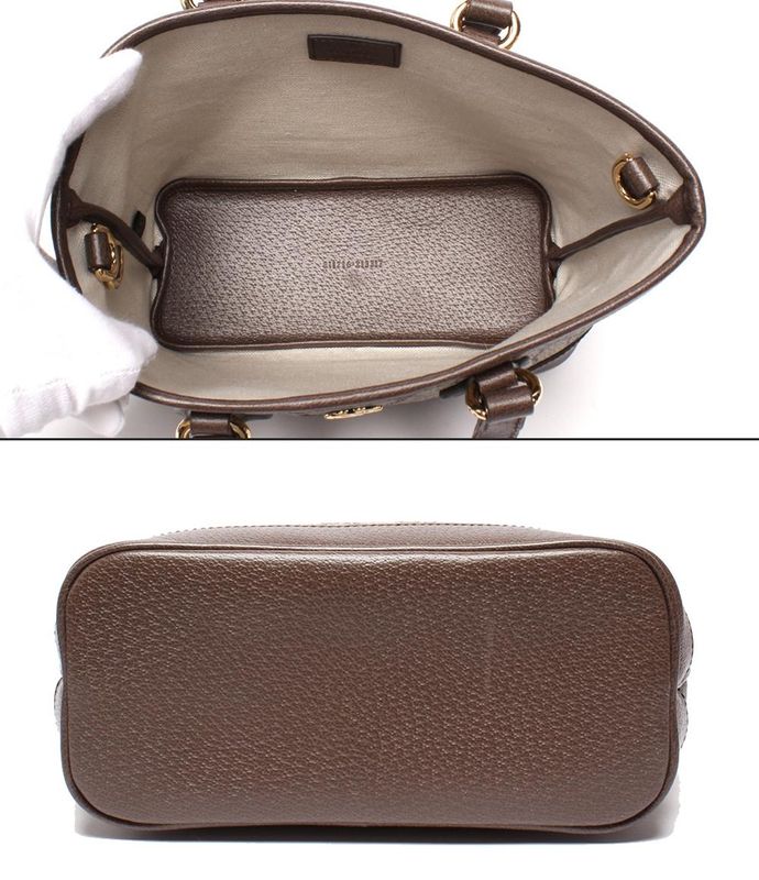 Gucci 2way Handbag Shoulder Bag Small Tote Crossbody Double G Off Dear 811716