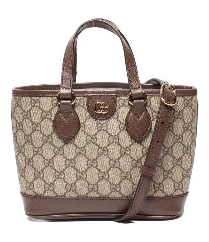 Gucci 2way Handbag Shoulder Bag Small Tote Crossbody Double G Off Dear 811716