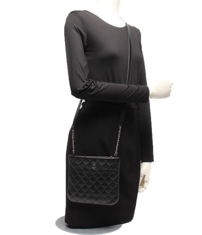 Chanel Pochette Shoulder Bag Crossbody Coco Button Women Chanel