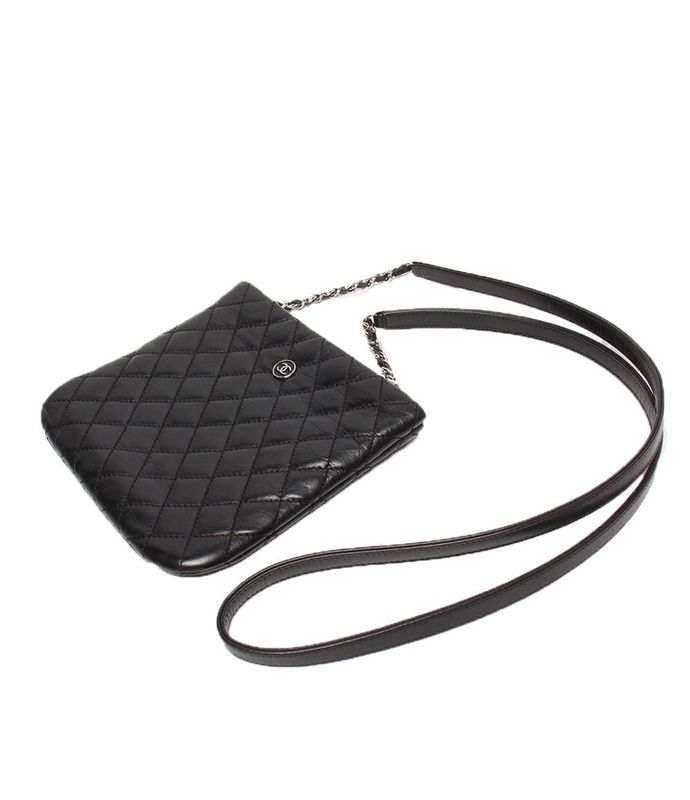 Chanel Pochette Shoulder Bag Crossbody Coco Button Women Chanel