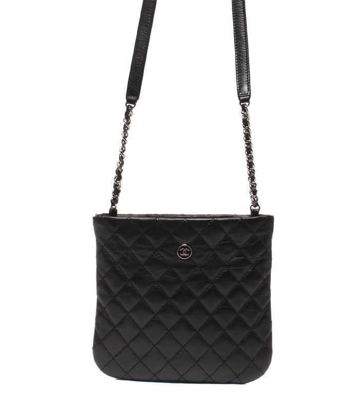 Chanel Pochette Shoulder Bag Crossbody Coco Button Women Chanel
