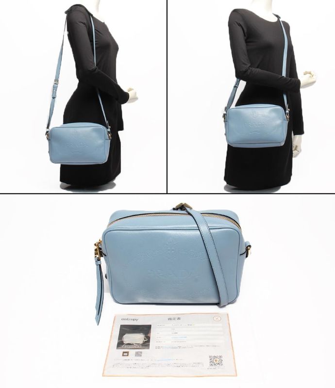 Prada Shoulder Bag Glace Calf Crossbody 1bh089 Women Prada