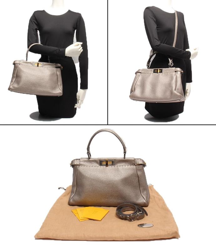 Fendi 2-Way Handbag Shoulder Bag Crossbody Selleria Women's Fendi