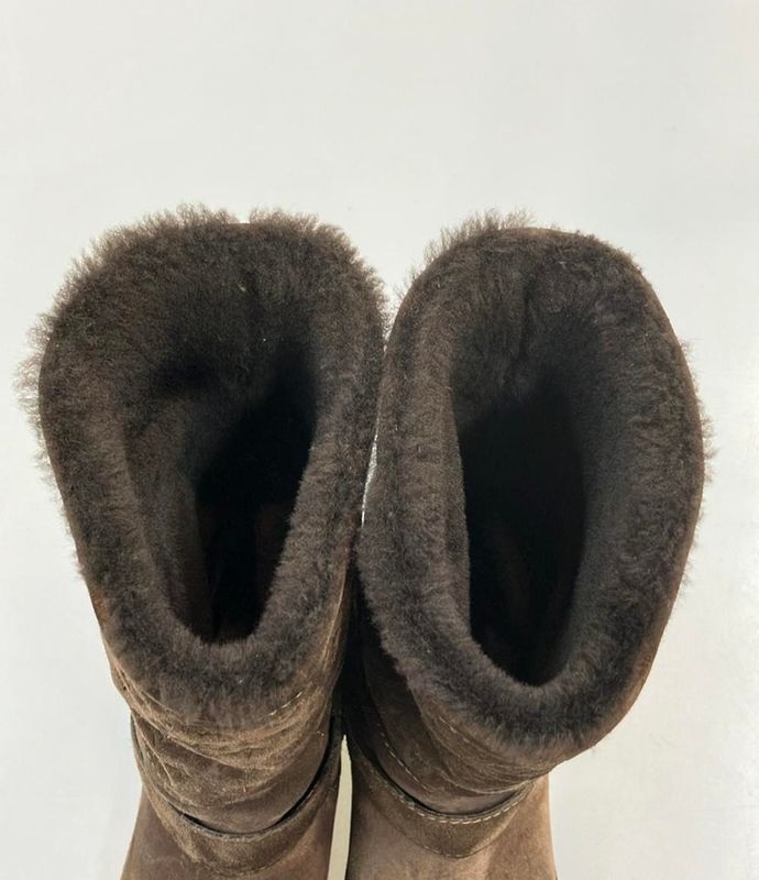 Louis Vuitton Fauviste Line Mouton Boots Monogram Pattern Women's SIZE 36 (M)