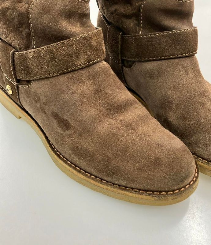 Louis Vuitton Fauviste Line Mouton Boots Monogram Pattern Women's SIZE 36 (M)