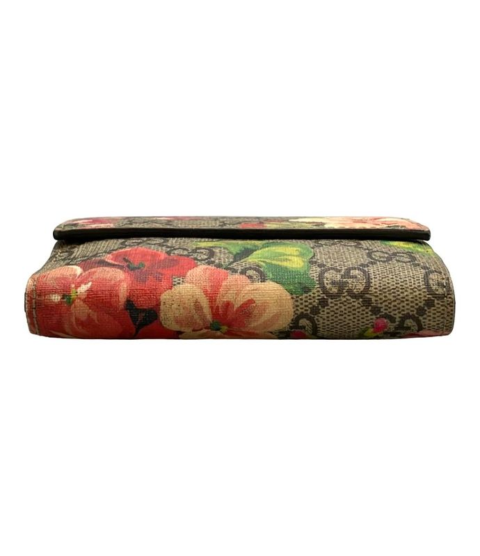 Gucci W Hook Bifold Wallet GG Blooms 410071 1147 Ladies Gucci