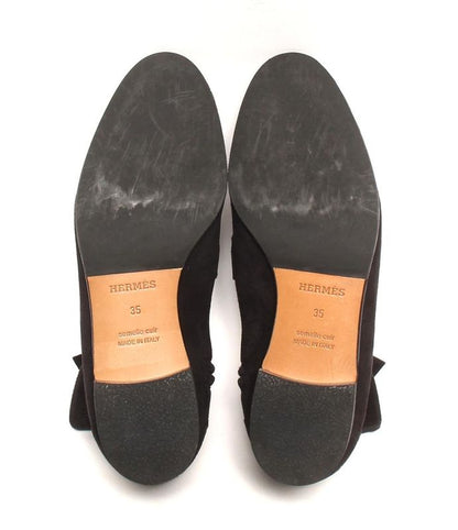 Hermes Short Boots Suede Saint Honore Hhardware Women SIZE 35 (22.5cm (8.86in))
