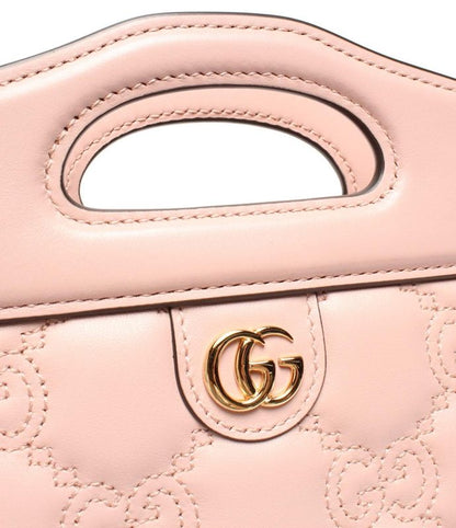 Gucci 2way Handbag Shoulder Bag Crossbody Ggmatelasse Mini Top Handle Bag