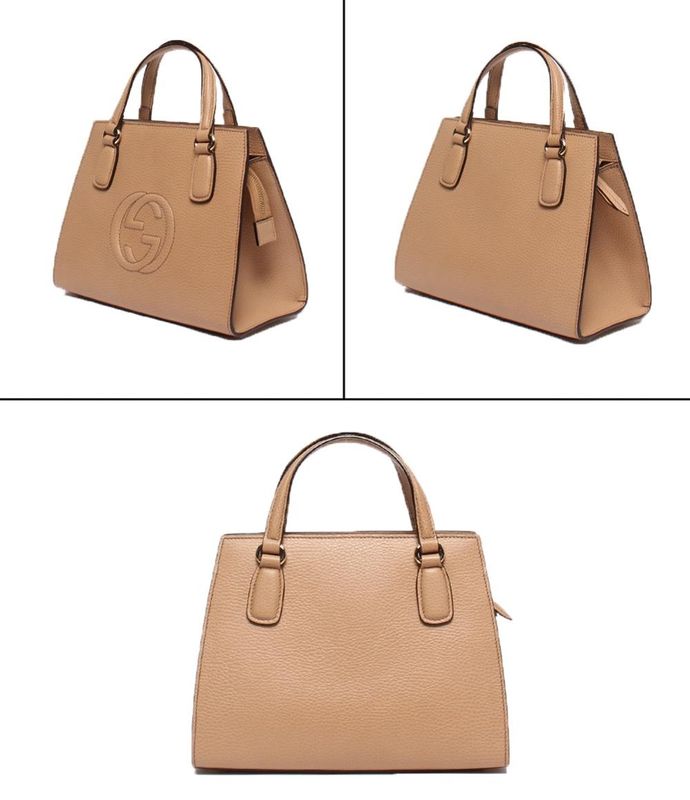 Gucci 2way Shoulder Bag Handbag Crossbody Interlocking Soho 607722 213317