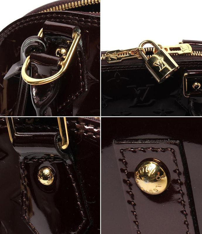 Louis Vuitton 2way Handbag Shoulder Bag Crossbody Vernis Alma BB M91678 Women