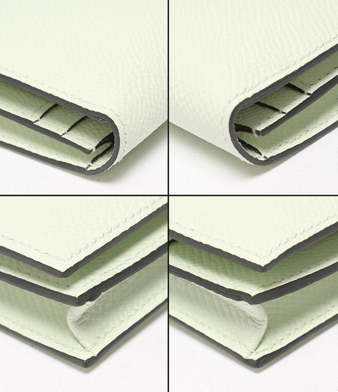 Hermes Long Wallet Silver Hardware Engraved Veil Fizz Vaux Epson Bearn Souffle