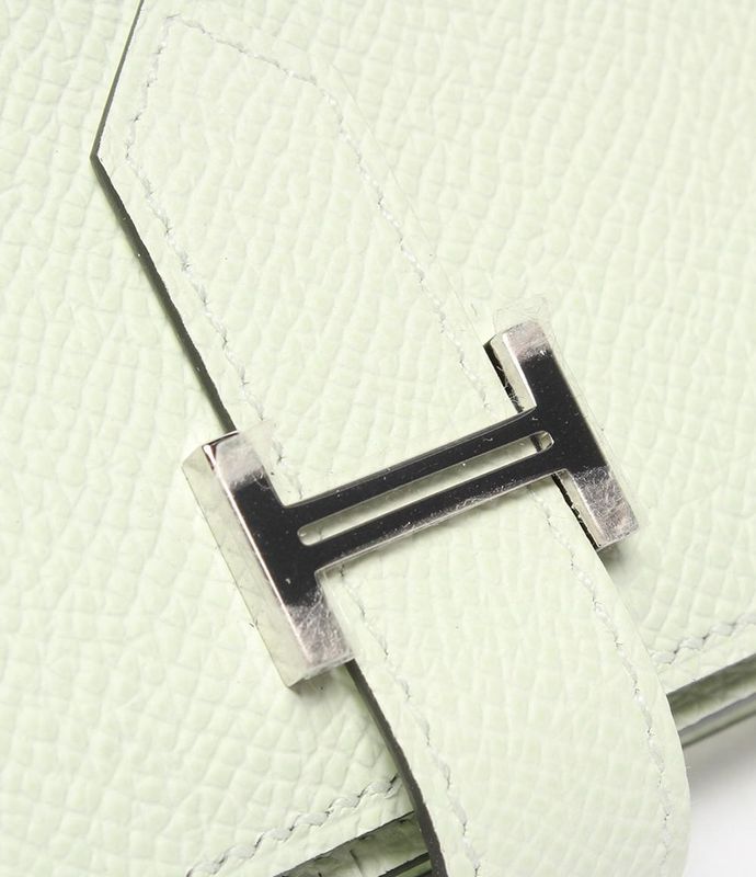 Hermes Long Wallet Silver Hardware Engraved Veil Fizz Vaux Epson Bearn Souffle