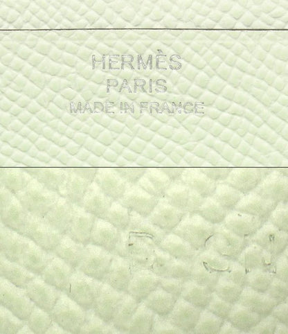 Hermes Long Wallet Silver Hardware Engraved Veil Fizz Vaux Epson Bearn Souffle