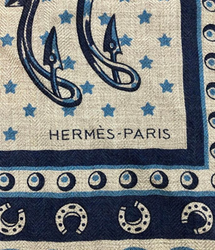 Hermes Scarf Carre H65 Cheval Punk Bandana Men's Hermes