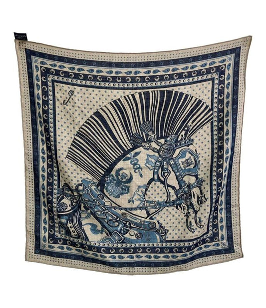 Hermes Scarf Carre H65 Cheval Punk Bandana Men's Hermes