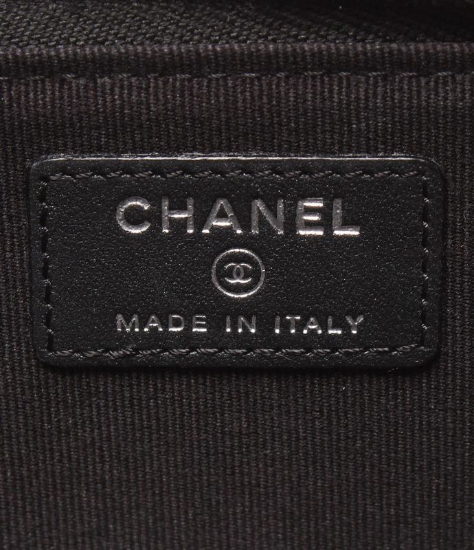 Chanel Card Case Coin Case Fragment Case Black Hardware So Black Matelasse