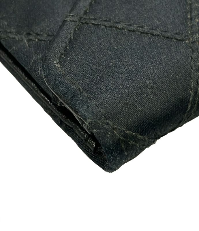 Chanel Card Case Coin Case Gold Hardware Bicolore Satin Women's Chanel