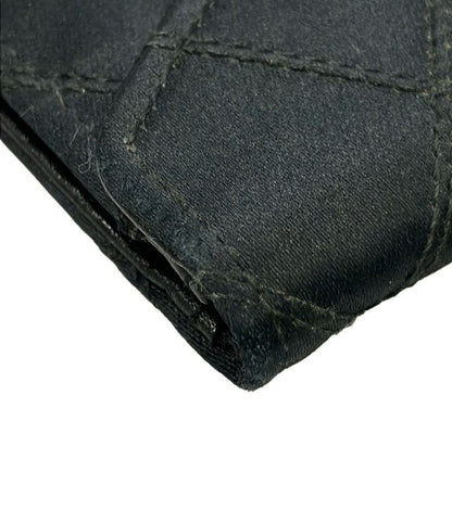 Chanel Card Case Coin Case Gold Hardware Bicolore Satin Women's Chanel