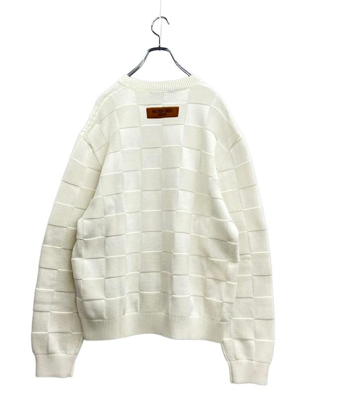 Louis Vuitton Long Sleeve Knit Crewneck Damier Stitch Inside Out Damier Men's