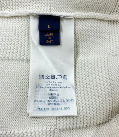 Louis Vuitton Long Sleeve Knit Crewneck Damier Stitch Inside Out Damier Men's