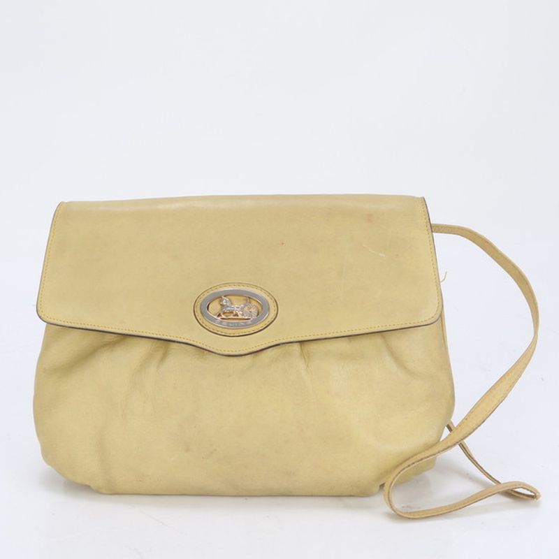 Vintage Celine Carriage Hardware Leather Shoulder Bag Crossbody Hand Tote