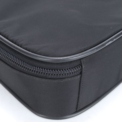 Prada Tessuto Nylon Triangle Logo 2WAY Business Bag Crossbody Shoulder Black A4