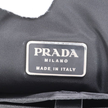 Prada Tessuto Nylon Triangle Logo 2WAY Business Bag Crossbody Shoulder Black A4