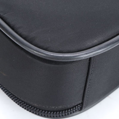 Prada Tessuto Nylon Triangle Logo 2WAY Business Bag Crossbody Shoulder Black A4