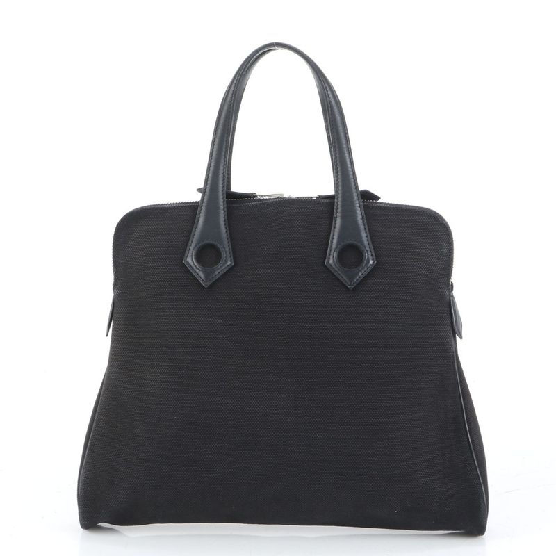 Hermes □I Mark Sac Ibou PM Leather Tote Bag Shoulder Hand Black Women's RRE