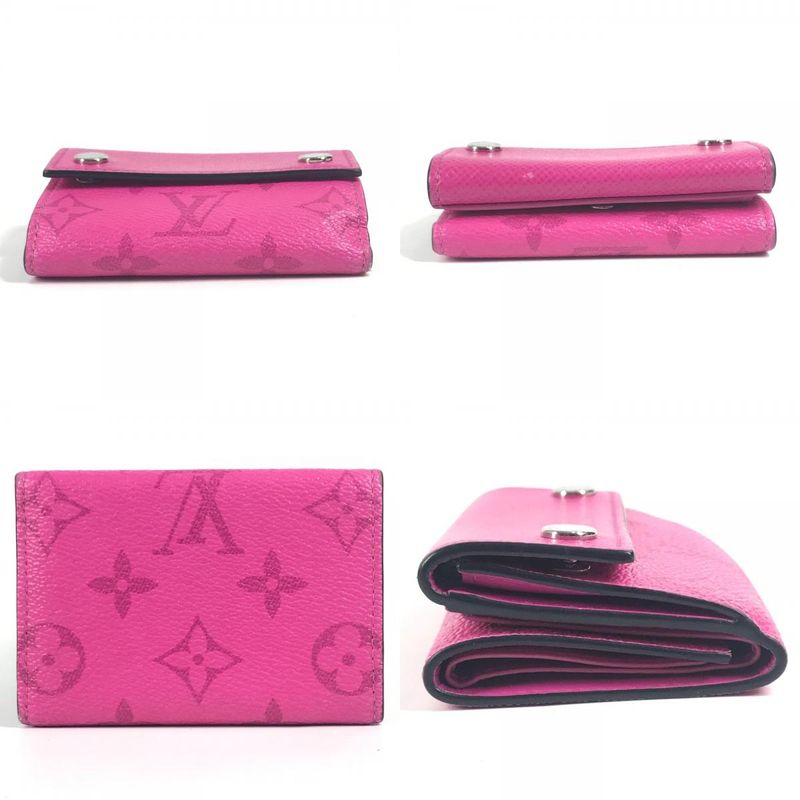 Louis Vuitton Trifold Wallet Diss Cabas Lee Compact Wallet M30773 Taiga Leather