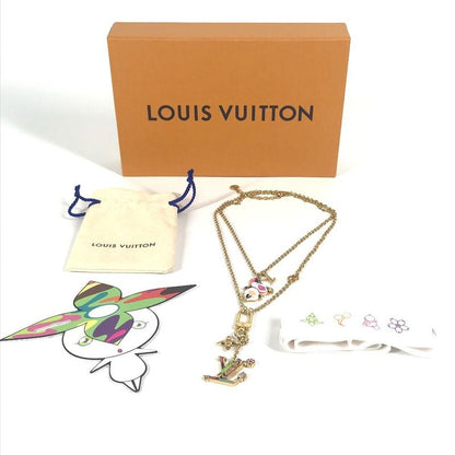 Louis Vuitton Necklace Set Of Two Necklaces Super Flat M02499 Metal Gold