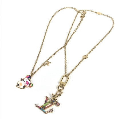 Louis Vuitton Necklace Set Of Two Necklaces Super Flat M02499 Metal Gold