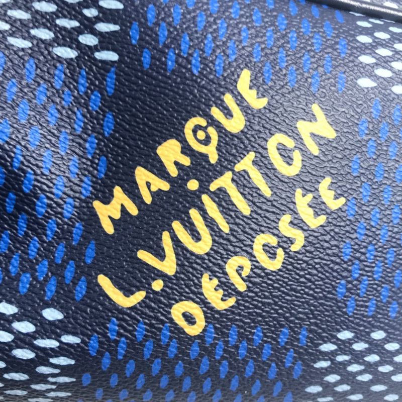 Louis Vuitton Clutch Bag Locker Dop Kit N40747 Blue