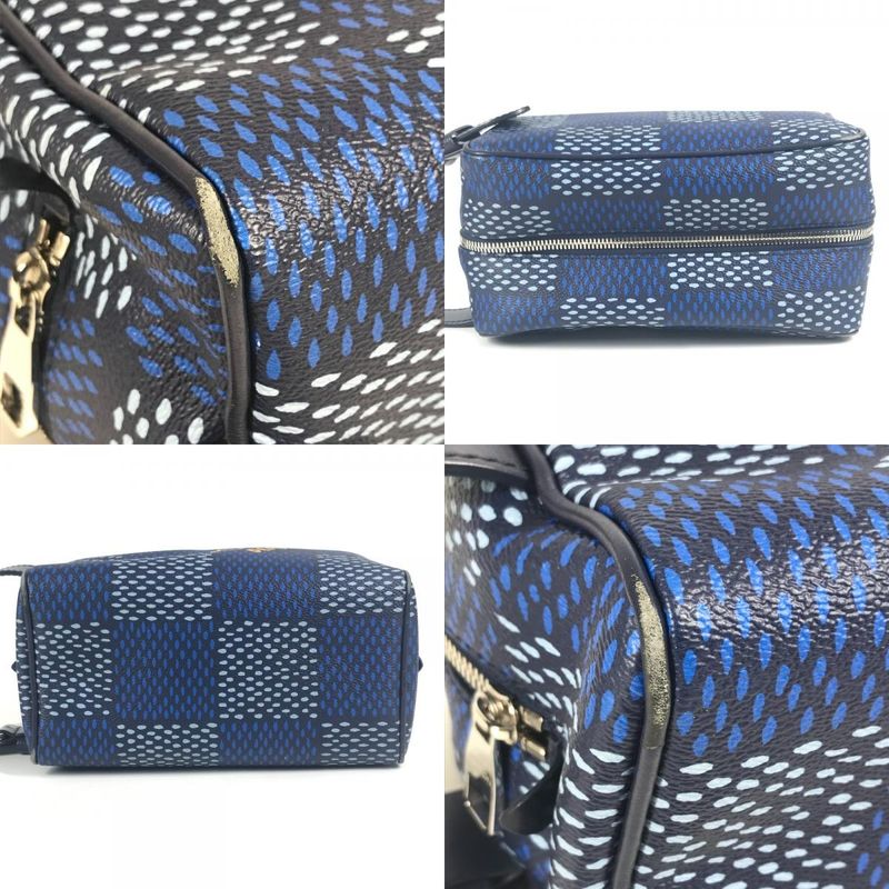Louis Vuitton Clutch Bag Locker Dop Kit N40747 Blue