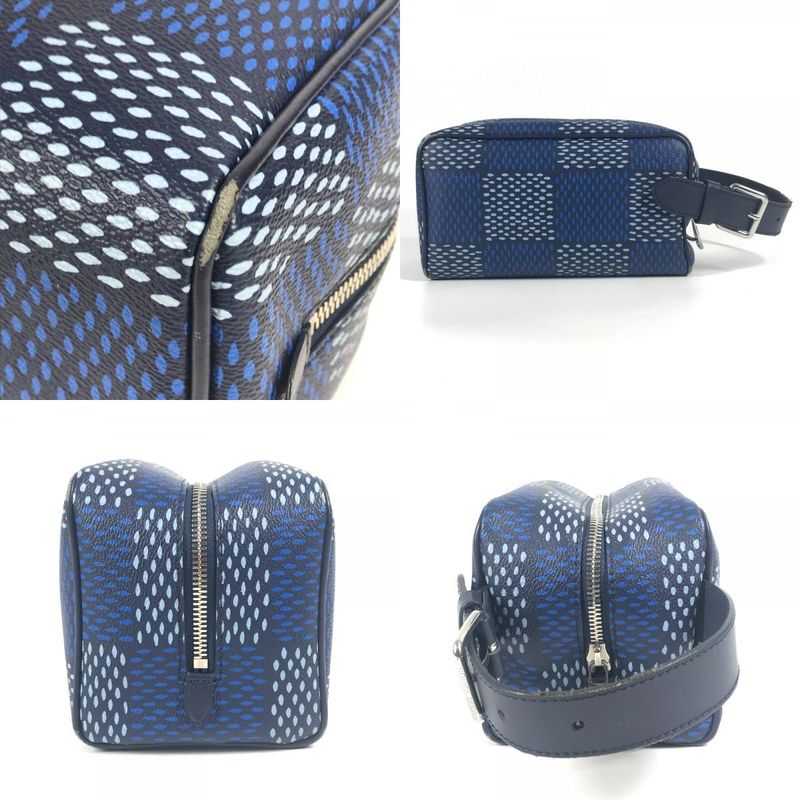 Louis Vuitton Clutch Bag Locker Dop Kit N40747 Blue