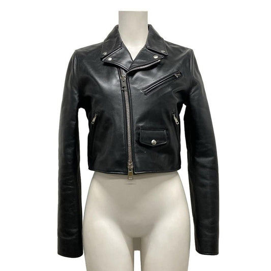 Bottega Veneta Riders Jacket Size 40 M Women - 572741 Vf3k0 Black Long Sleeves