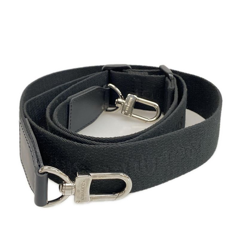 Louis Vuitton Shoulder Strap Black Leather