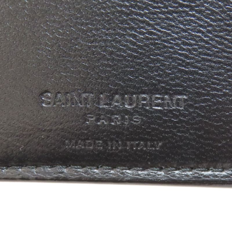 Saint Laurent 783745 East West Folding Wallet With Coin Purse Calf Men's