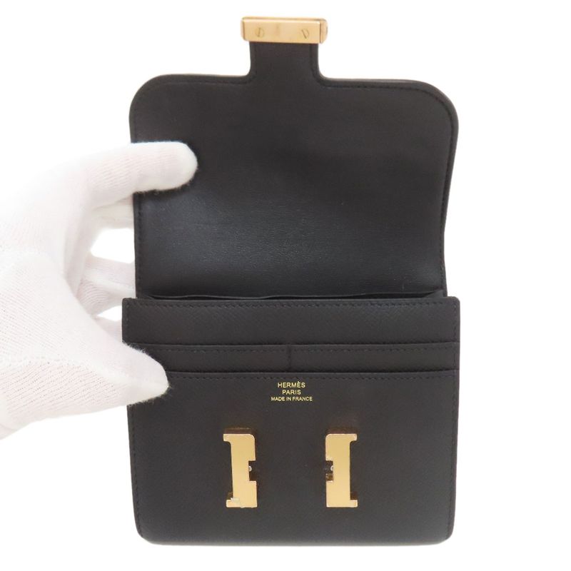 Hermes Constance Compact Gold Hardware Coin Case Epson Women