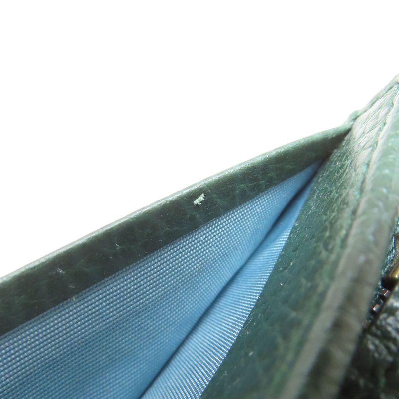 Gucci 516938 Garden Bat Compact Wallet With Coin Purse Leather Women