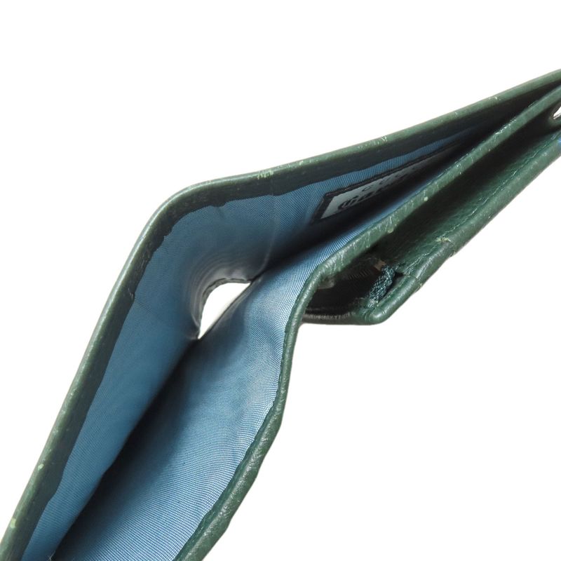 Gucci 516938 Garden Bat Compact Wallet With Coin Purse Leather Women