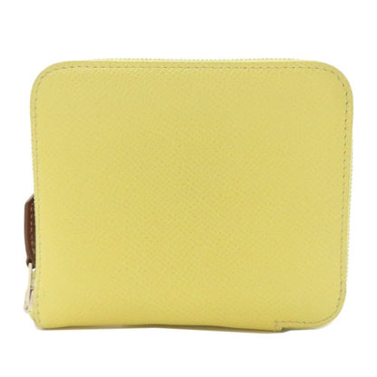 Hermes Azap Silk Inn Compact Silver Hardware Coin Case Epson Women