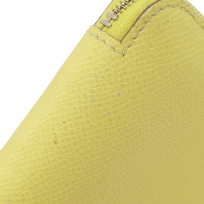 Hermes Azap Silk Inn Compact Silver Hardware Coin Case Epson Women